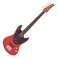 Hartwood Delta Bass Guitar, Orchard Red