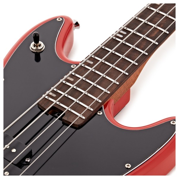 Hartwood Delta Bass Guitar, Orchard Red