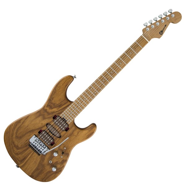 Charvel Guthrie Govan Signature HSH Caramelized Ash, Caramelized Flame Maple Fingerboard, Natural - front