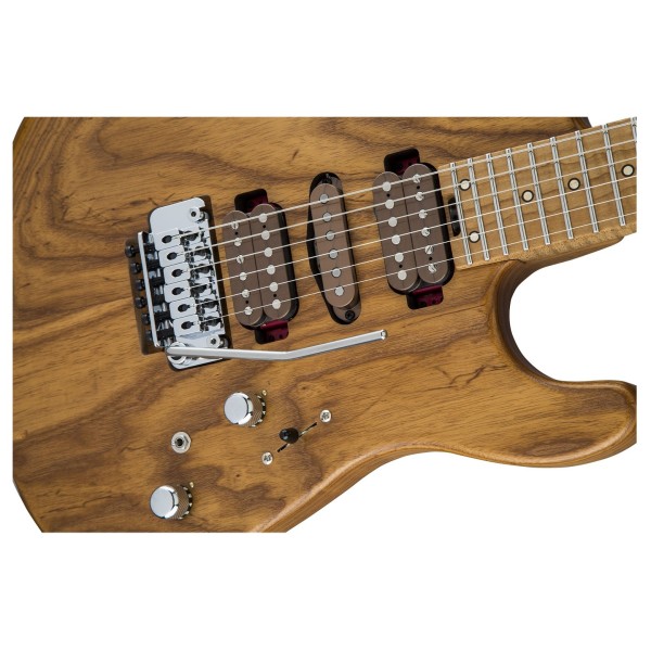Charvel Guthrie Govan Signature HSH Caramelized Ash, Caramelized Flame Maple Fingerboard, Natural - body 