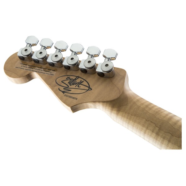 Charvel Guthrie Govan Signature HSH Caramelized Ash, Caramelized Flame Maple Fingerboard, Natural - headstock back 