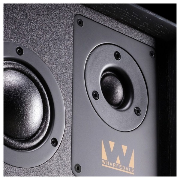 Wharfedale Super Denton Bookshelf Speaker, Black Oak - Detail image, tweeter