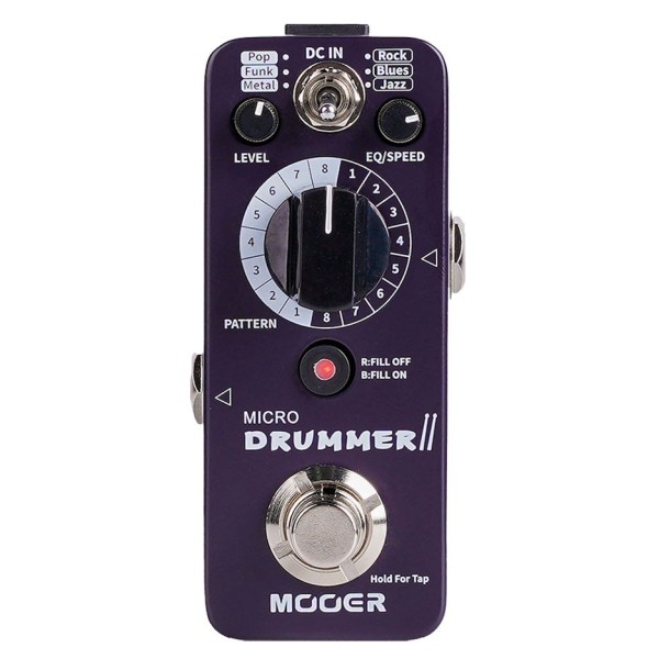 Mooer MDM2 Micro Drummer Pedal - front