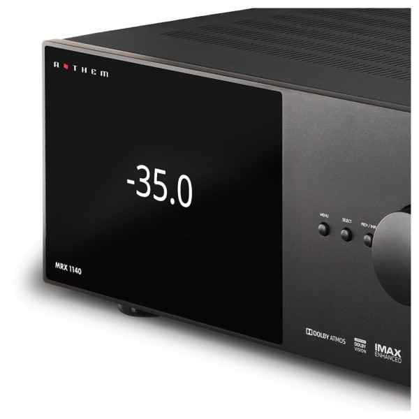 Anthem MRX 540 8K 7.2 Channel AV Receiver, Black - display