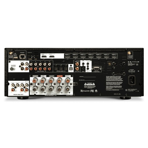 Anthem MRX 540 8K 7.2 Channel AV Receiver, Black - rear 