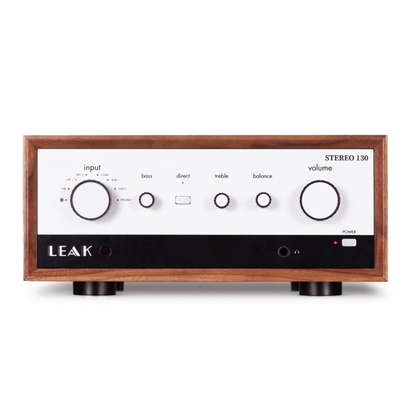 LEAK STEREO 130 Integrated Amplifier with DAC, Walnut