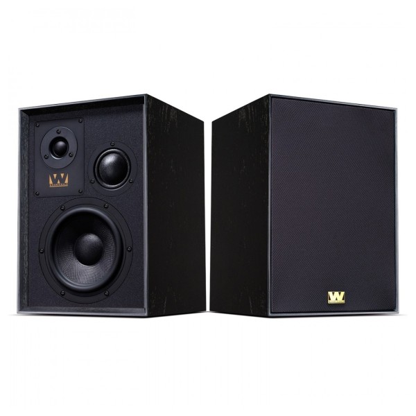 Wharfedale Super Denton Bookshelf Speaker, Black Oak
