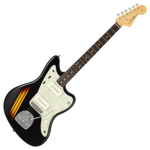 Fender Made in Japan Traditional 2025 Collection, 60s Jazzmaster RW, Competition Black / 3C Sunburst - front