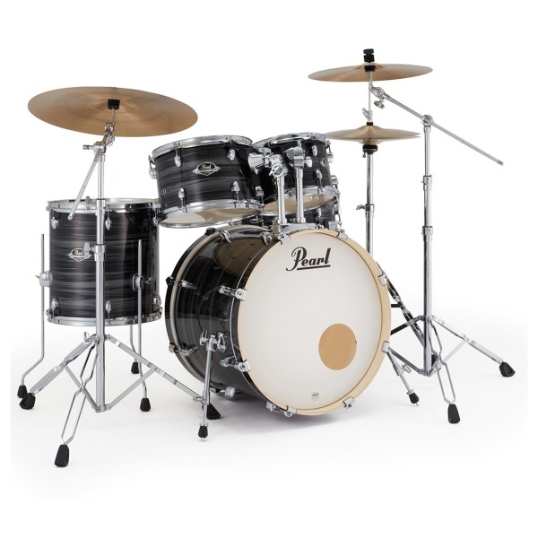 Pearl Export 20'' Fusion Drum Kit, Graphite Silver Twist