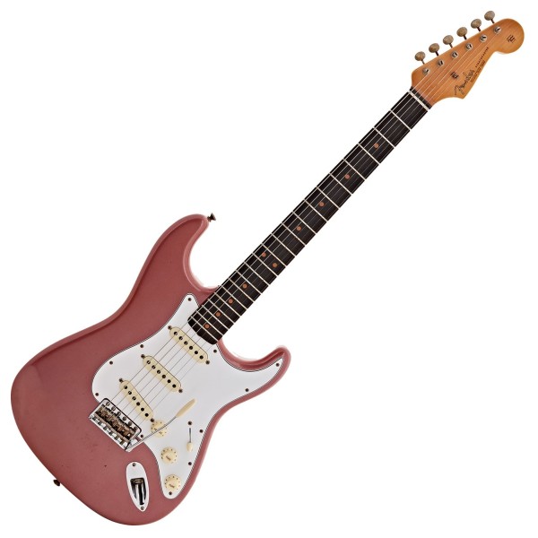 Fender Custom Shop 1963 Stratocaster Journeyman Relic, Aged Burgundy Mist Metallic - front