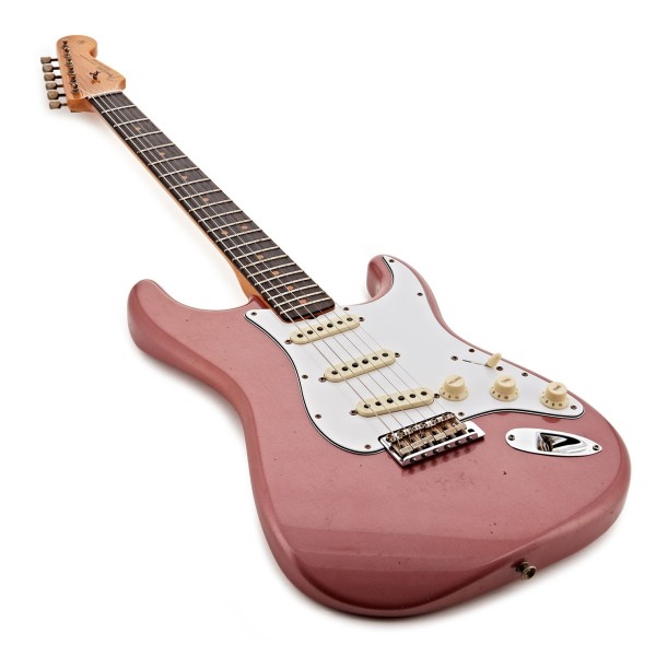 Fender Custom Shop 1963 Stratocaster Journeyman Relic, Aged Burgundy Mist Metallic - body and neck 