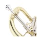 Rotary Valve Bb Student Flugel Horn by Gear4music, Gold