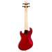 Kala U-Bass Solid Body Ukulele Bass, Red - back 
