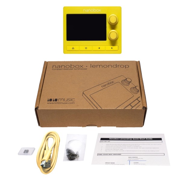 1010music nanobox Lemondrop Polyphonic Granular Mini Synth - Full Contents