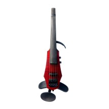 NS Design WAV5 Electric Violin, Transparent Red Gloss