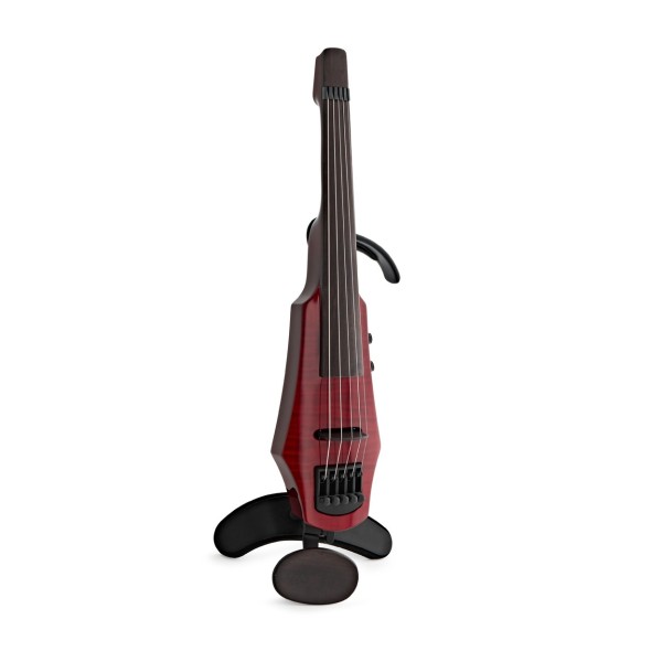 NS Designs WAV5 Electric Violin, Transparent Red Gloss