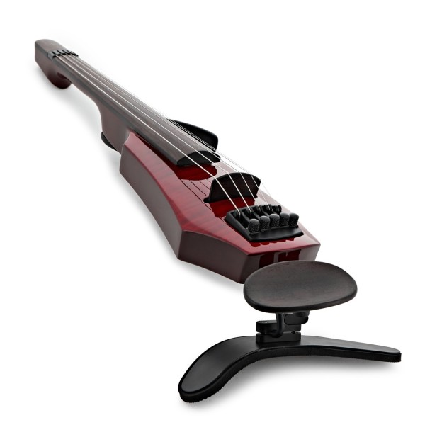 NS Designs WAV5 Electric Violin, Transparent Red Gloss