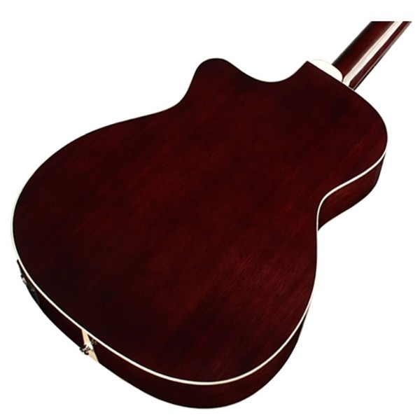Guild OM-140CE Westerly Orchestra Electro Acoustic, Sunburst - Nearly New - body back 