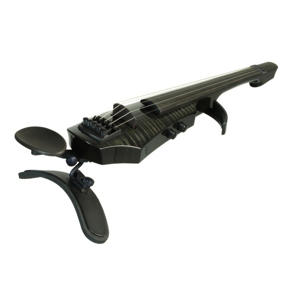 NS Designs WAV5 Electric Violin, Transparent Black Gloss - Side