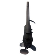 NS Design WAV4 Electric Violin, Transparent Black Gloss