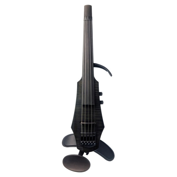 NS Designs WAV4 Electric Violin, Transparent Black Gloss