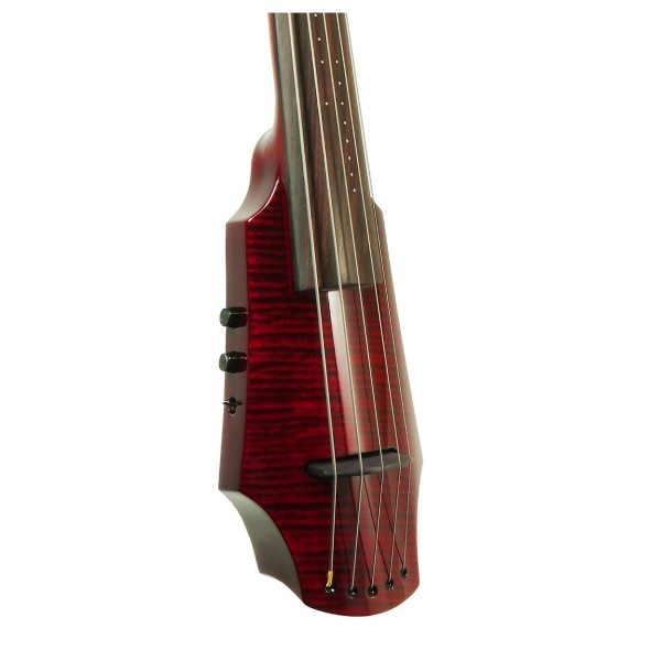 NS Designs WAV5 Electric Cello, Transparent Red