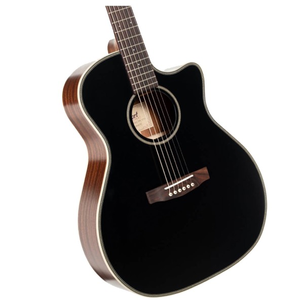 Cort Essence GA4, Black Top Semi-Gloss - body 