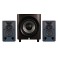 JBL 4305P Wireless Speakers with JBL Studio 660P Subwoofer, Black & Dark Wood