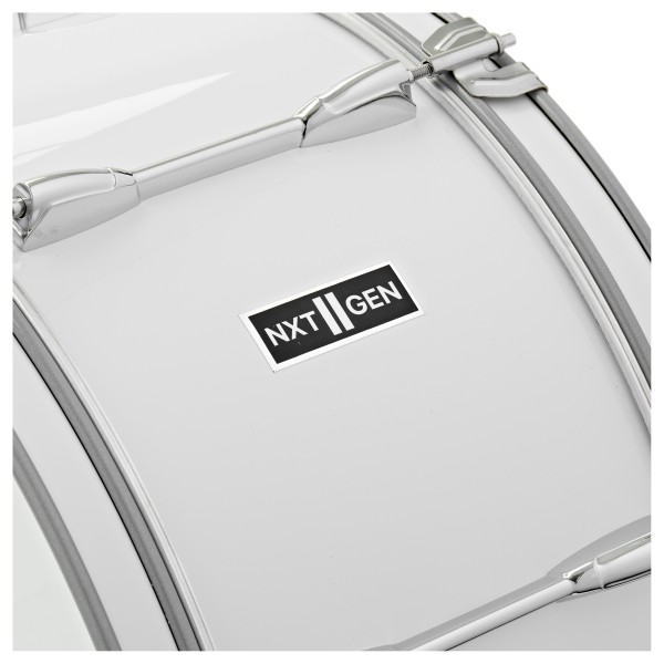 Premier NXT GEN Marching 20" x 10" Traditional Bass Drum, White