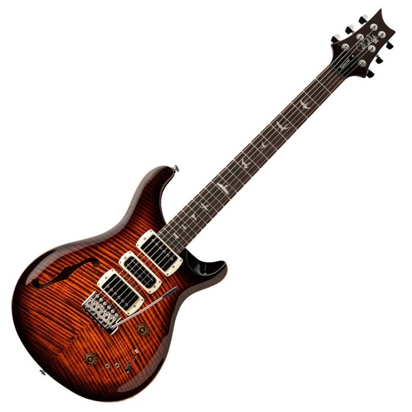 PRS SE Special Semi-Hollow, Orange Tiger Smokeburst - front