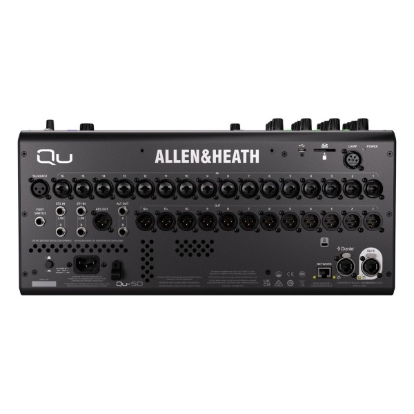 Allen & Heath Qu-5D, Rear View