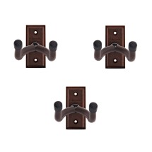 Hartwood Guitar Wall Hangers Walnut, 3 Pack