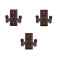 Hartwood Guitar Wall Hangers Walnut, 3 Pack