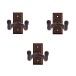 Hartwood Guitar Wall Hangers Walnut, 3 Pack
