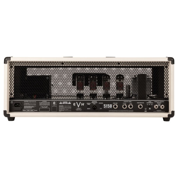 EVH 5150 Iconic 80w Head and Cabinet bundle, Ivory - head back 