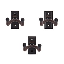 Hartwood Guitar Wall Hangers Black, 3 Pack