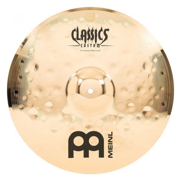 Meinl Classics Custom Extreme Metal 16" Crash & Gear4music Boom Arm Stand, Black