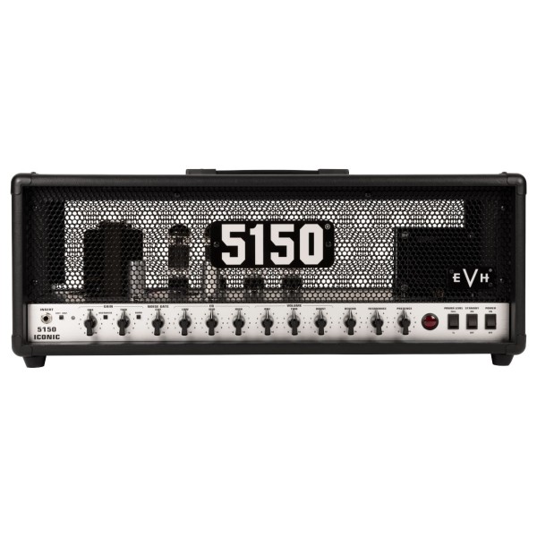 EVH 5150 Iconic 80w Head and Cabinet bundle, Black - head