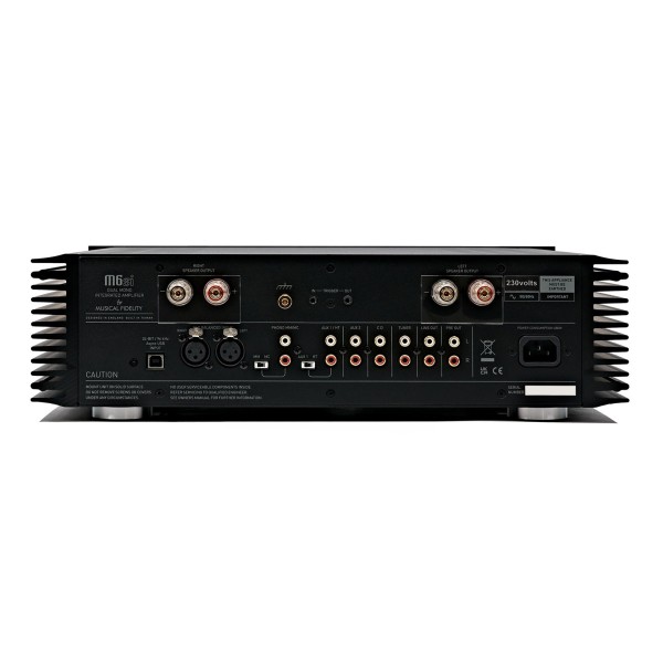 Musical Fidelity M6si Integrated Amplifier, Black - rear