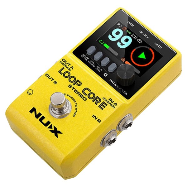NUX LOOP CORE 
長時間録音可能。rhythmでビート機能は便利です Amazon.com: NUX Loop Core Looper Effects Pedal with Tap