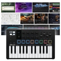 Arturia MiniLab 3, Black With Komplete 15 Ultimate Upgrade for Komplete Select (Boxed)