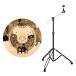 Meinl Classics Custom Extreme Metal 16'' China Cymbal & Gear4music Boom Arm Stand, Black