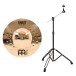 Meinl Classics Custom Extreme Metal 18'' Extra Big Bell Ride Cymbal & Gear4music Boom Stand, Black