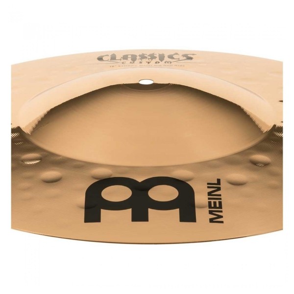 Meinl Classics Custom Extreme Metal 18'' Extra Big Bell Ride Cymbal & Gear4music Boom Stand, Black