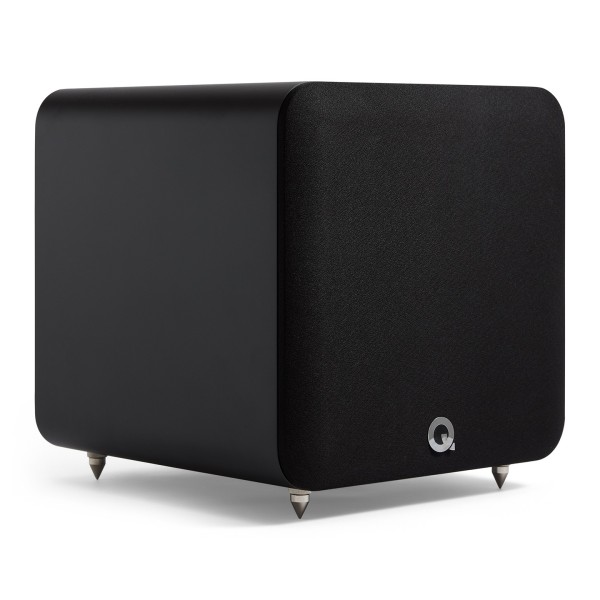Q Acoustics Q SUB80 Subwoofer, Satin Black - front angle