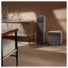 Q Acoustics Q SUB80 Subwoofer, Satin White - lifestyle 2 