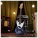 Hartwood Delta Bass Guitar, Metallic Blue