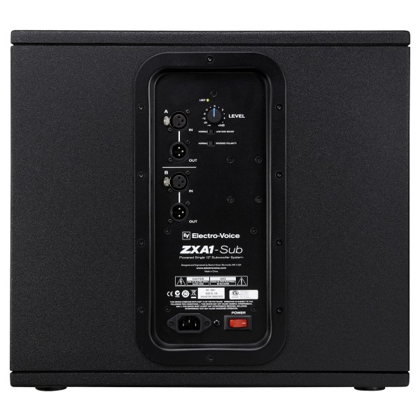 Electro-Voice ZXA1-SUB, Rear Panel