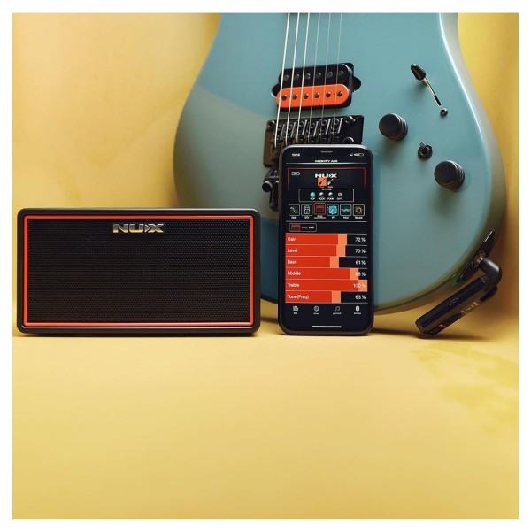 NUX Mighty Air Wireless Stereo Modellin… Amazon.com: NUX Mighty Air Wireless Stereo Modelling Guitar