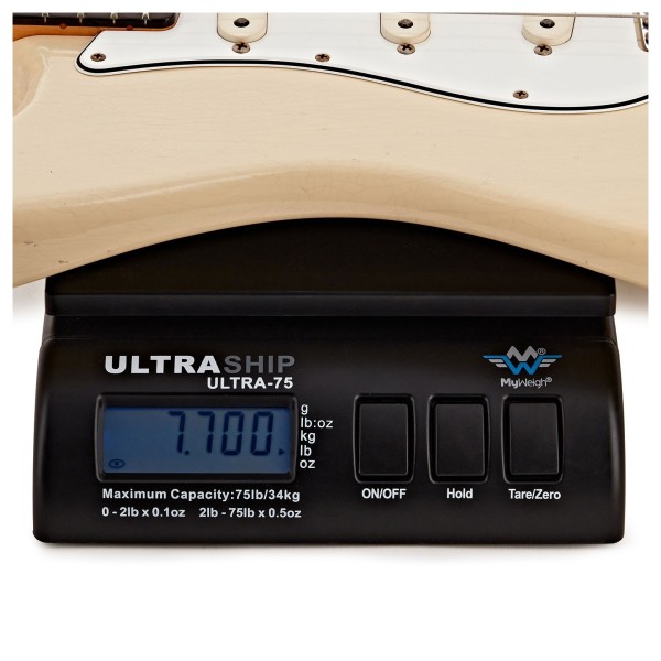 Fender Custom Shop 1960 Stratocaster Journeyman Relic, Aged Honey Blonde - weight 